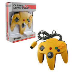 TeknoGame Wired N64 Controller Yellow/Blue